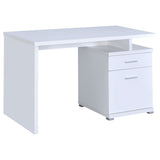 Irving 47-Inch 2-Drawer Office Computer Desk in White