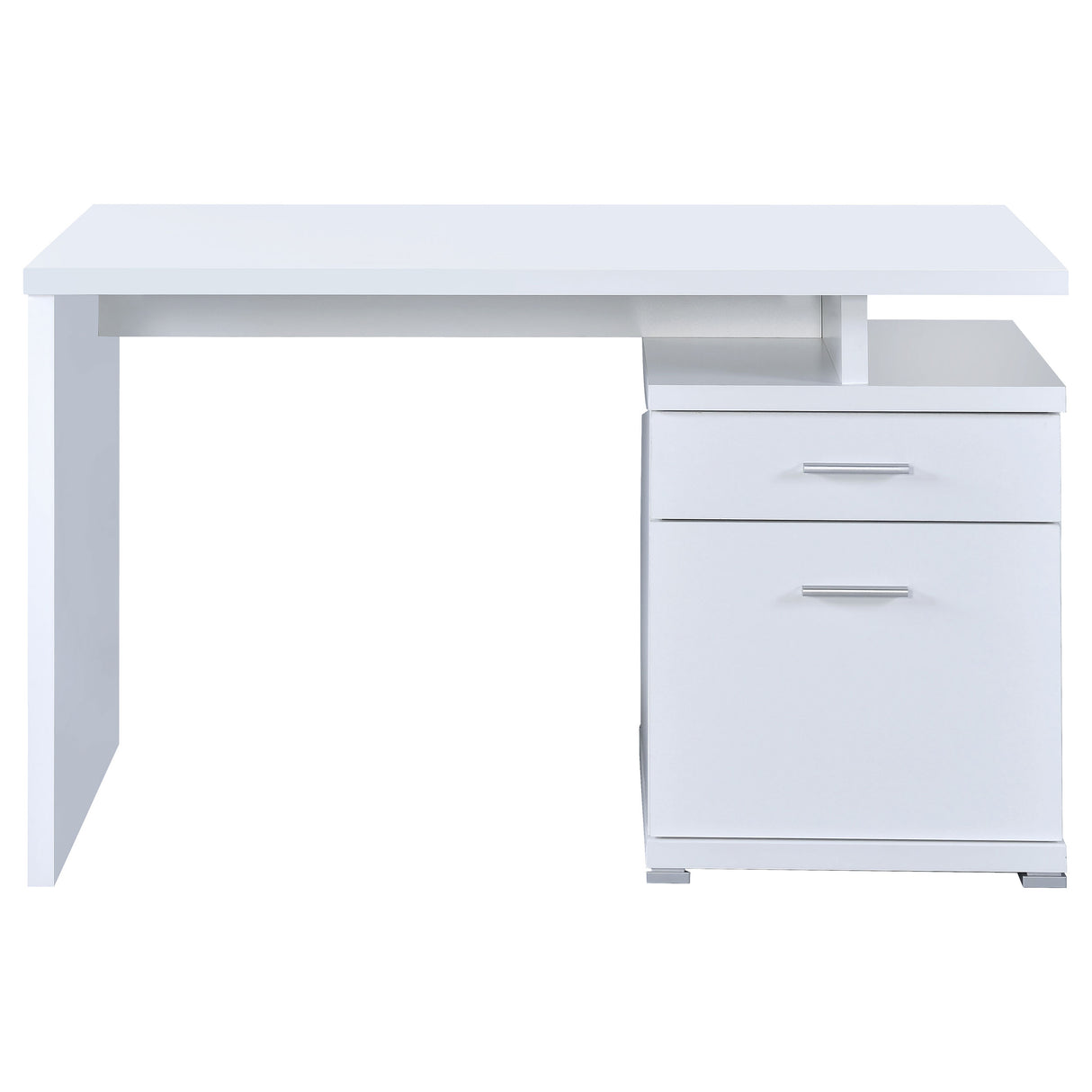 Irving 47-Inch 2-Drawer Office Computer Desk in White