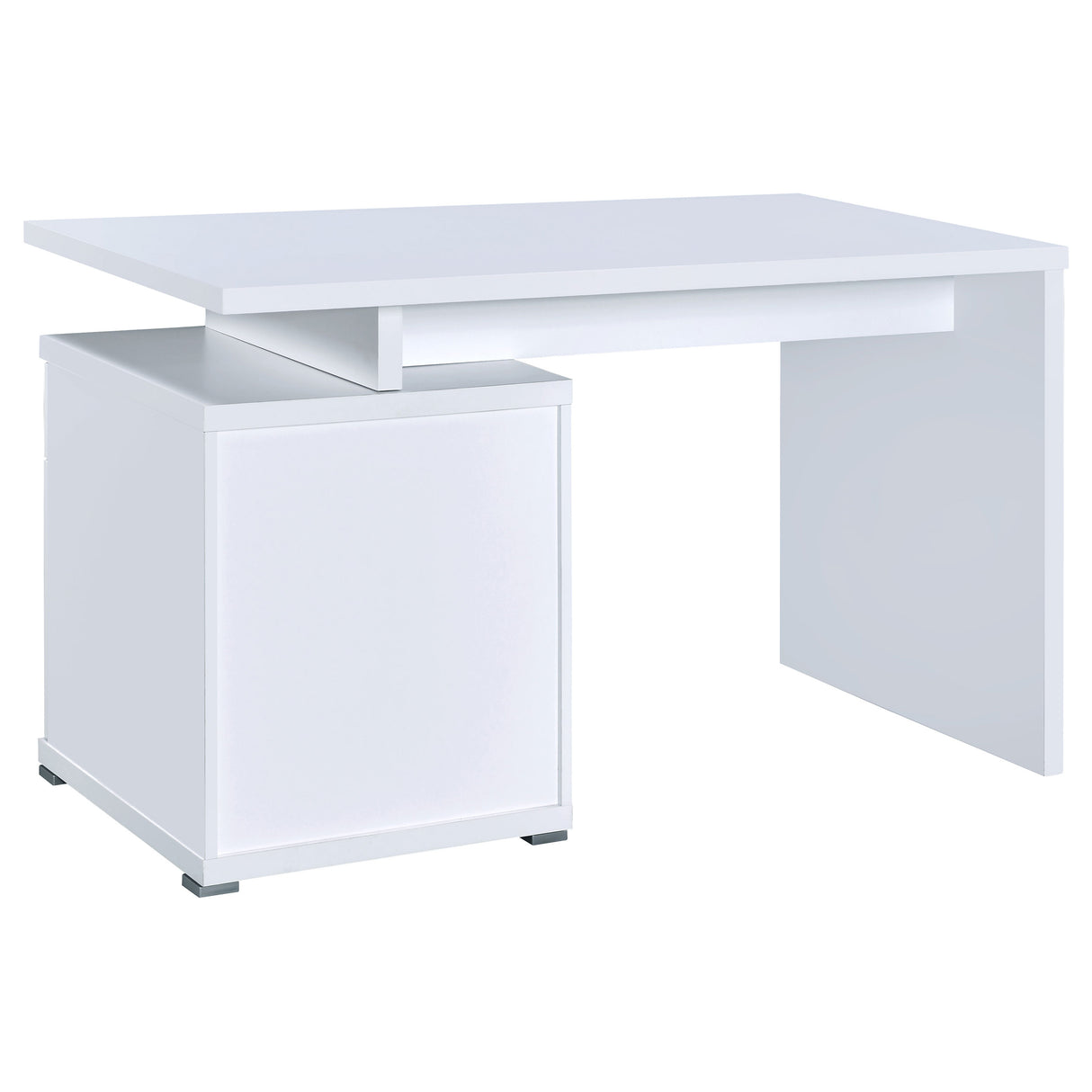 Irving 47-Inch 2-Drawer Office Computer Desk in White