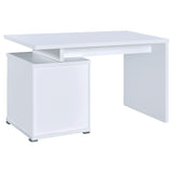 Irving 47-Inch 2-Drawer Office Computer Desk in White