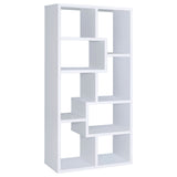 Theo 71-Inch 6-Shelf Bookshelf in White