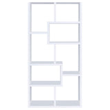 Theo 71-Inch 6-Shelf Bookshelf in White