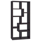 Theo 71-Inch 6-Shelf Bookshelf in Cappuccino