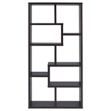 Theo 71-Inch 6-Shelf Bookshelf in Cappuccino