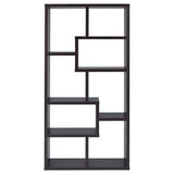 Theo 71-Inch 6-Shelf Bookshelf in Cappuccino