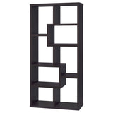 Theo 71-Inch 6-Shelf Bookshelf in Cappuccino