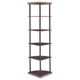 Bonwick 72-inch 5-Shelf Corner Bookshelf Cappuccino