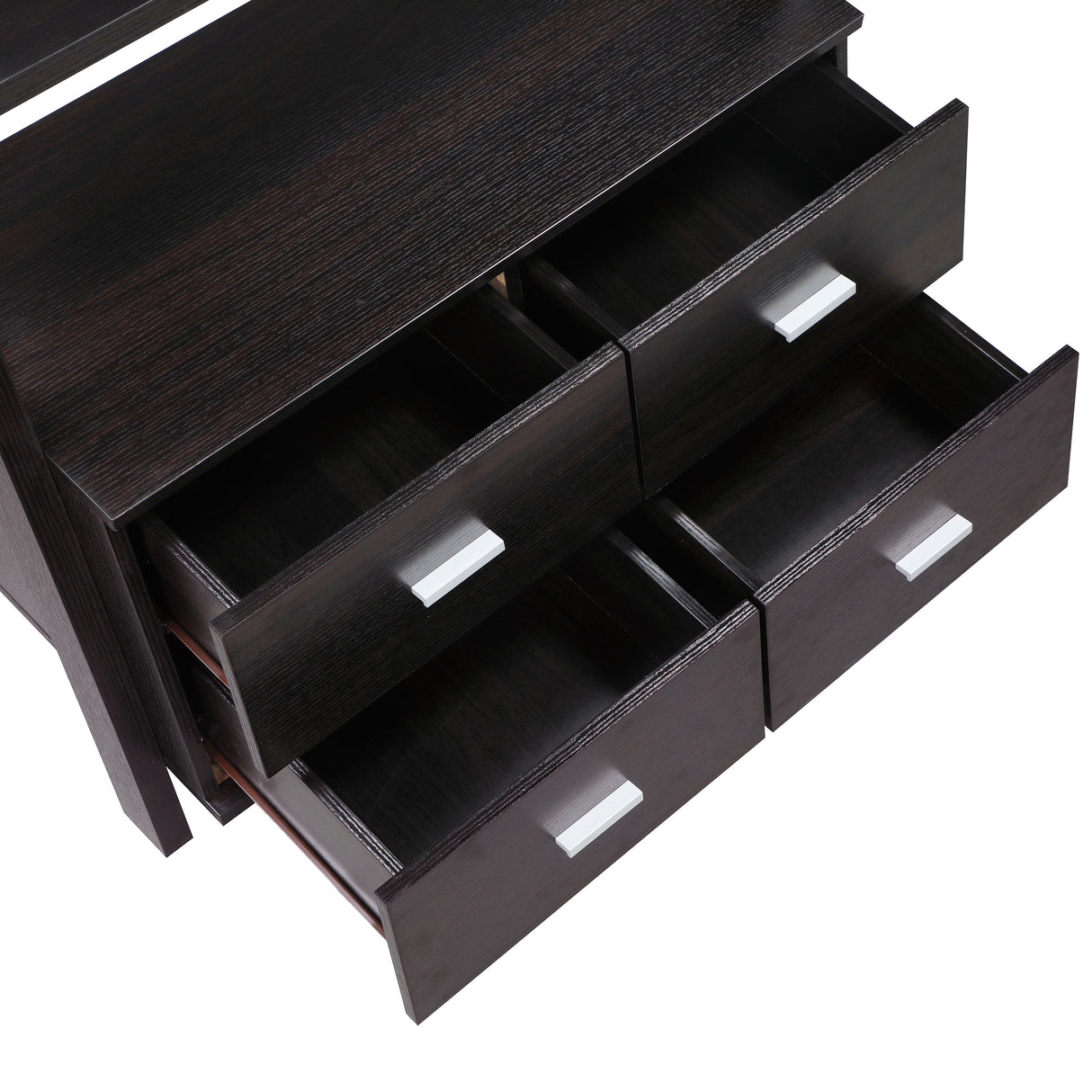 Colella 72-Inch 5-Shelf Storage Ladder Bookshelf Cappuccino