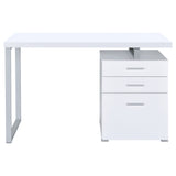 Brennan 47-Inch 3-Drawer Office Computer Desk, White