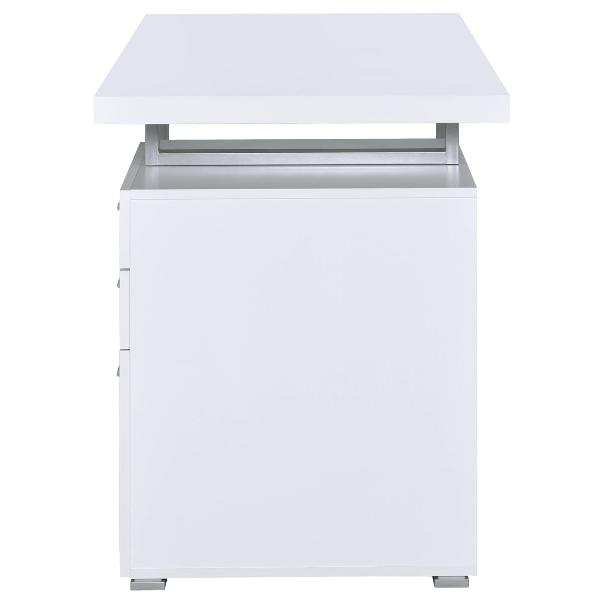 Brennan 47-Inch 3-Drawer Office Computer Desk, White