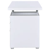 Brennan 47-Inch 3-Drawer Office Computer Desk, White