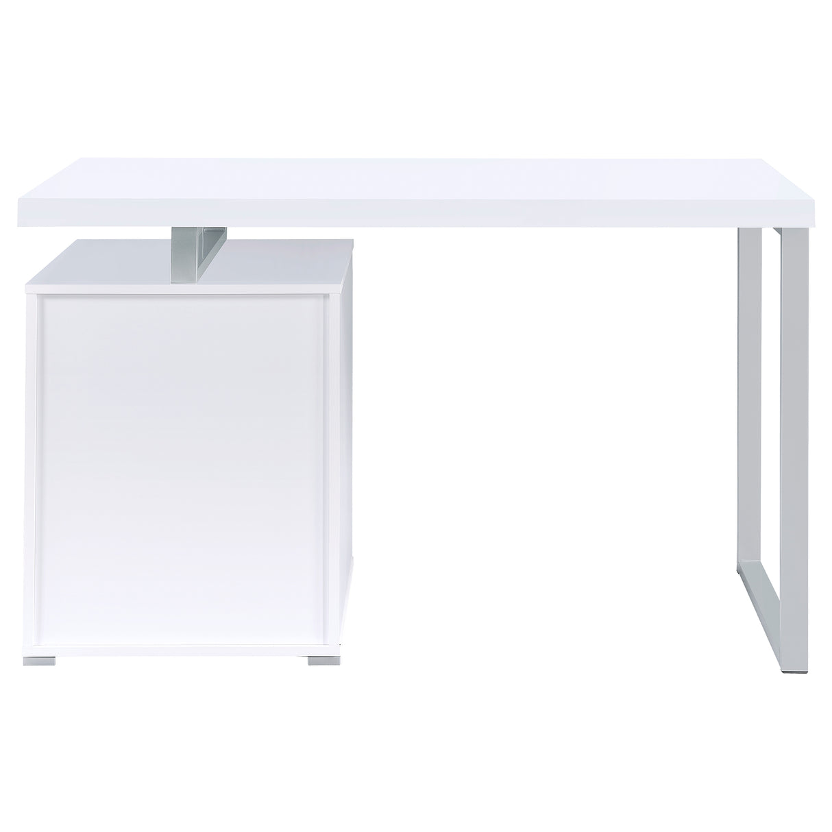 Brennan 47-Inch 3-Drawer Office Computer Desk, White
