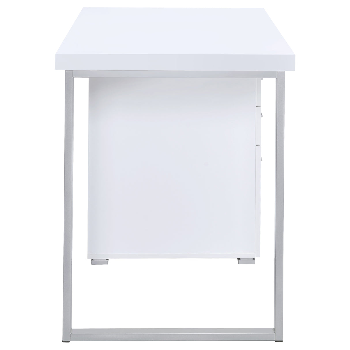 Brennan 47-Inch 3-Drawer Office Computer Desk, White