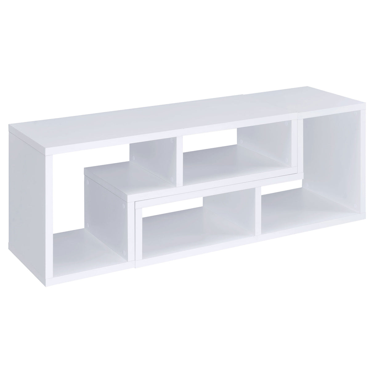 Velma White Multipurpose TV Stand and Bookshelf