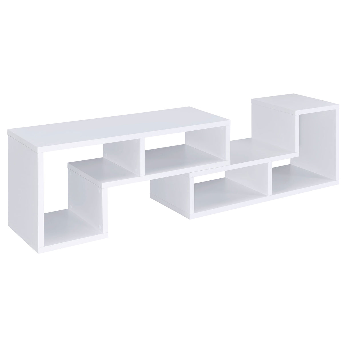 Velma White Multipurpose TV Stand and Bookshelf