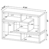 Velma White Multipurpose TV Stand and Bookshelf