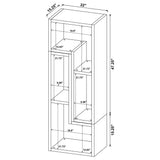 Velma White Multipurpose TV Stand and Bookshelf