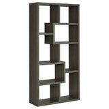 Theo 71-Inch 6-Shelf Bookshelf in Weathered Grey
