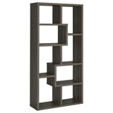 Theo 71-Inch 6-Shelf Bookshelf in Weathered Grey