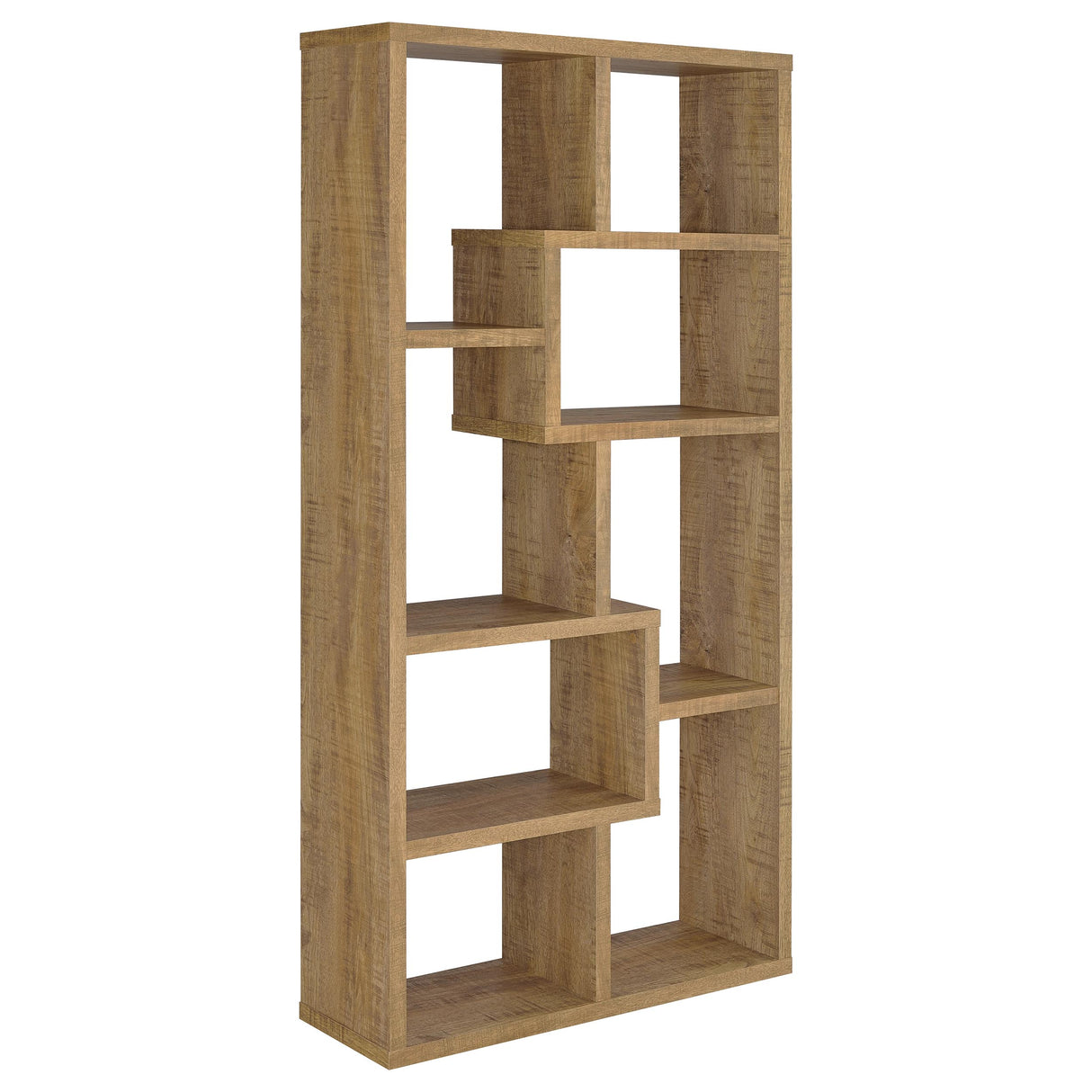 Theo 71-Inch 6-Shelf Bookshelf in Mango