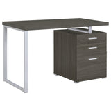Brennan 47-Inch 3-Drawer Office Computer Desk, Weathered Grey