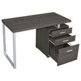 Brennan 47-Inch 3-Drawer Office Computer Desk, Weathered Grey