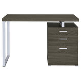 Brennan 47-Inch 3-Drawer Office Computer Desk, Weathered Grey