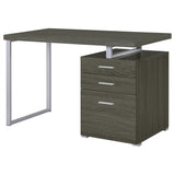 Brennan 47-Inch 3-Drawer Office Computer Desk, Weathered Grey