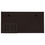 Halston 47-inch 2-Drawer Office Desk with Cabinet Cappuccino