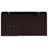 Halston 47-inch 2-Drawer Office Desk with Cabinet Cappuccino