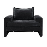 Upholstered Accent Chair With Wide Armrests And Ergonomic Back Support