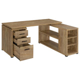 Yvette 60-Inch L-Shape Computer Desk in Mango