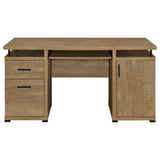 Tracy 55-Inch 2-Drawer Office Computer Desk, Mango