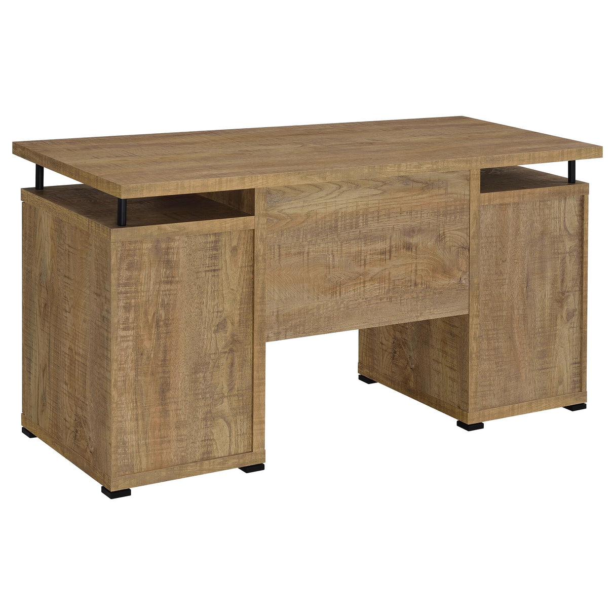 Tracy 55-Inch 2-Drawer Office Computer Desk, Mango