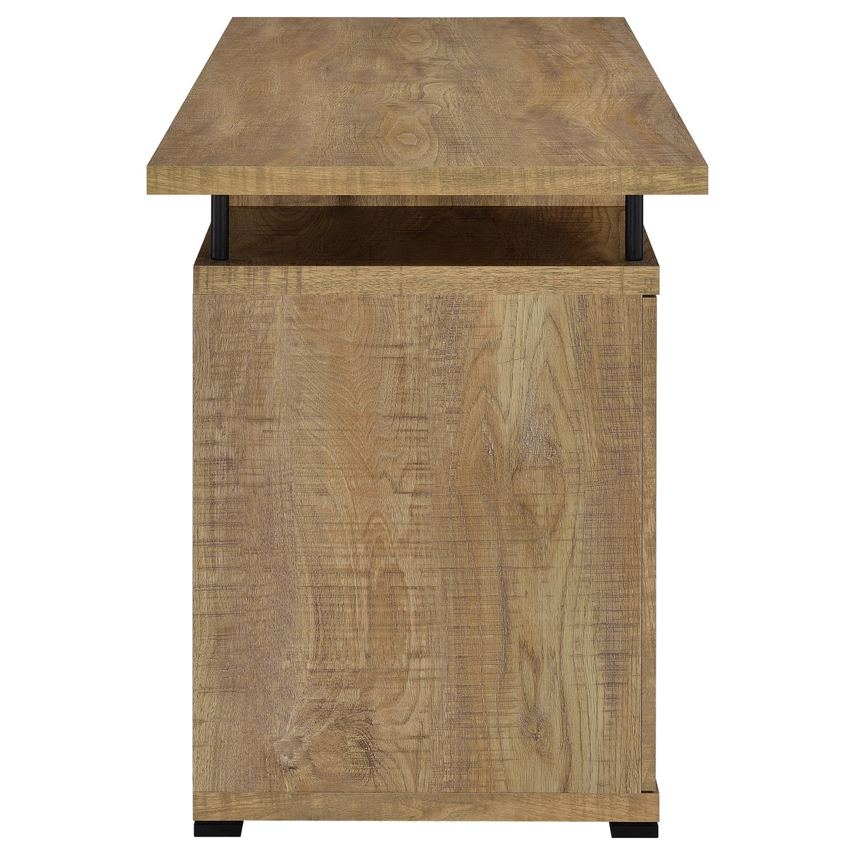 Tracy 55-Inch 2-Drawer Office Computer Desk, Mango