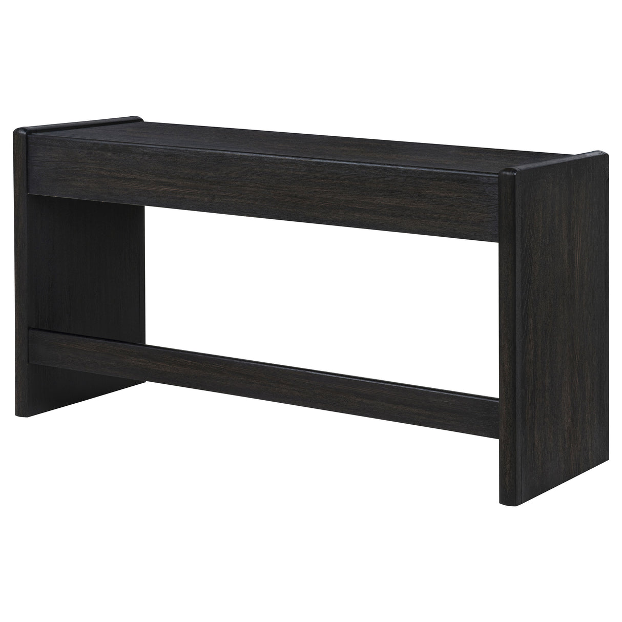 Leandro 2-Drawer Writing Desk in Burnished Black