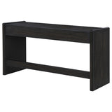 Leandro 2-Drawer Writing Desk in Burnished Black