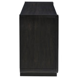 Leandro 2-Drawer Writing Desk in Burnished Black