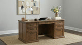 Altidore 68-inch 7-drawer Executive Home Office Desk Distressed Brown