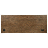 Altidore 68-Inch 7-Drawer Executive Desk in Distressed Brown
