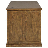 Altidore 68-inch 7-drawer Executive Home Office Desk Distressed Brown