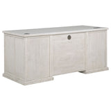 Altidore 68" 7-Drawer Executive Desk in Distressed White