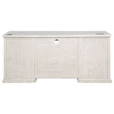 Altidore 68" 7-Drawer Executive Desk in Distressed White