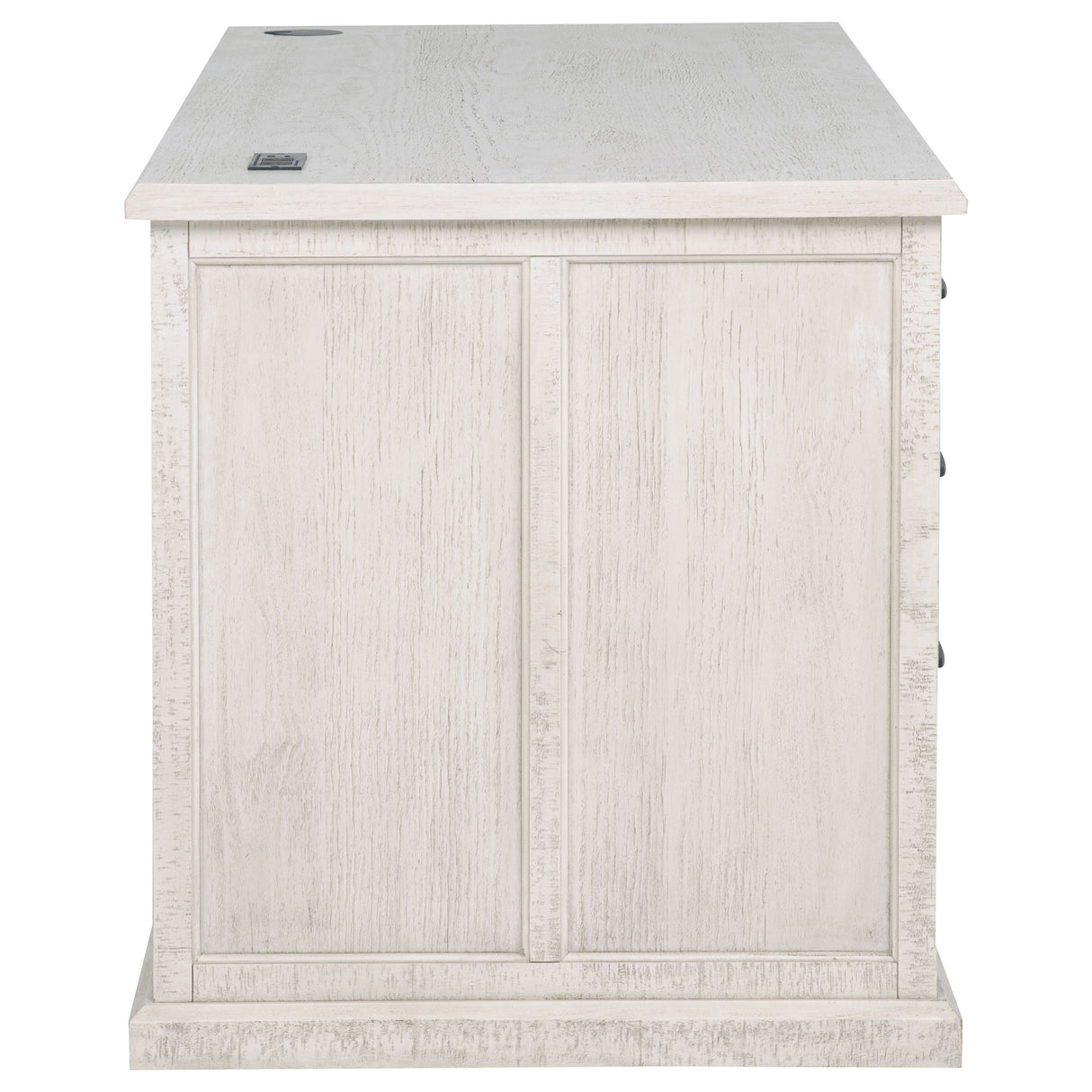 Altidore 68" 7-Drawer Executive Desk in Distressed White