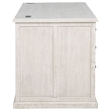 Altidore 68" 7-Drawer Executive Desk in Distressed White