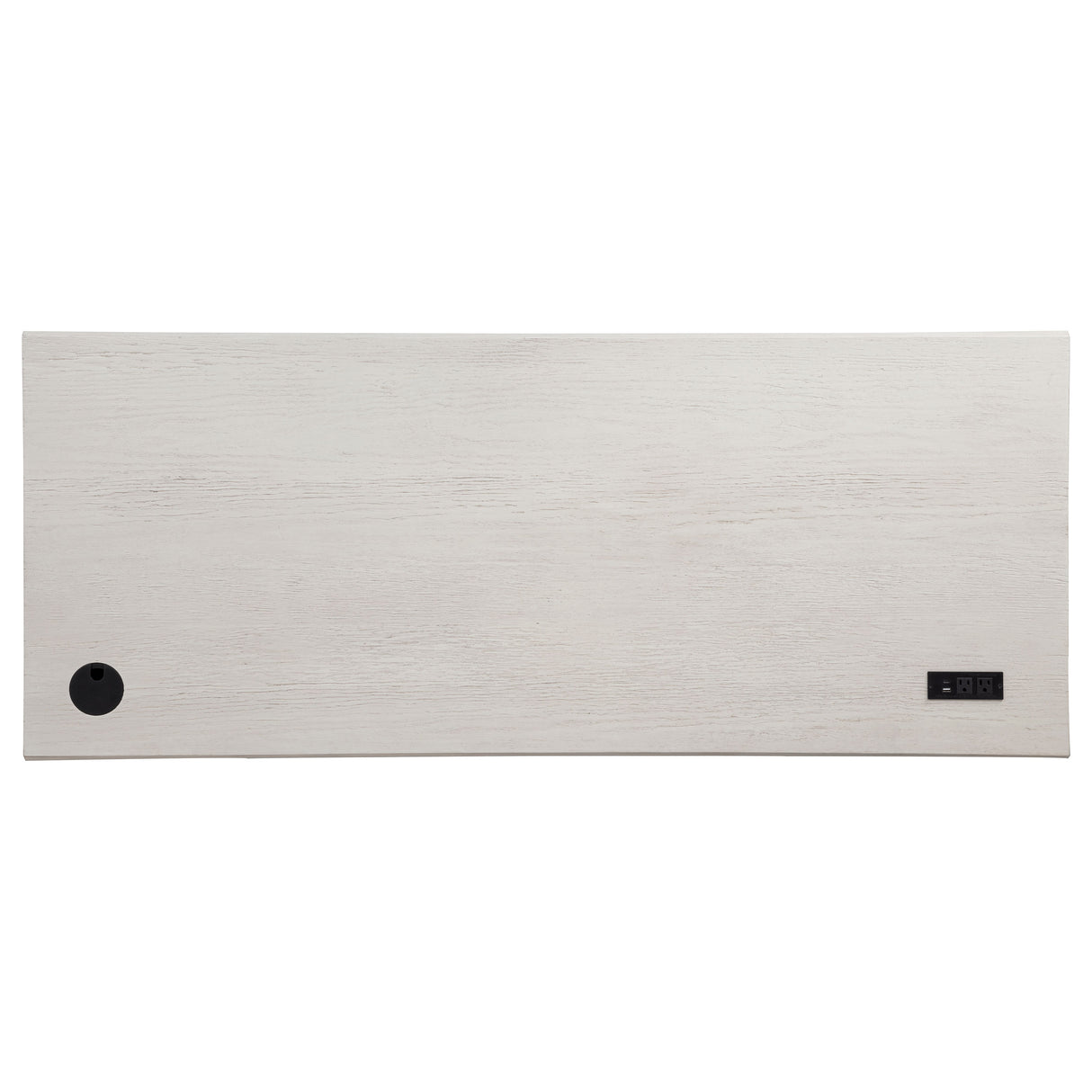 Altidore 68" 7-Drawer Executive Desk in Distressed White