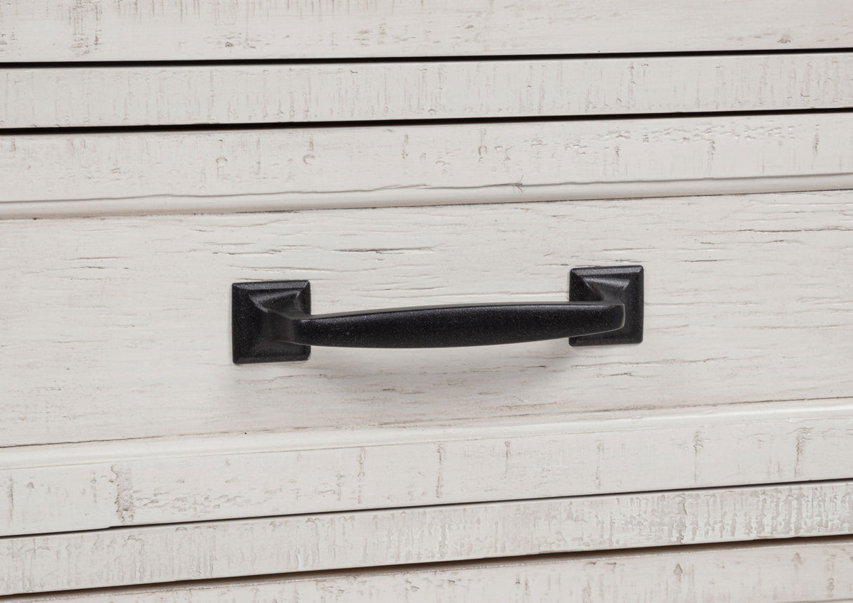 Altidore 68" 7-Drawer Executive Desk in Distressed White