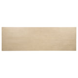 Harkes 75-Inch Computer Desk with Drawers, Light Elm