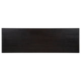 Harkes 75" 3-Drawer Computer Desk with Adjustable Shelf, Coffee Bean