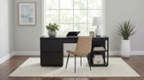 Harkes 75" 3-Drawer Computer Desk with Adjustable Shelf, Coffee Bean